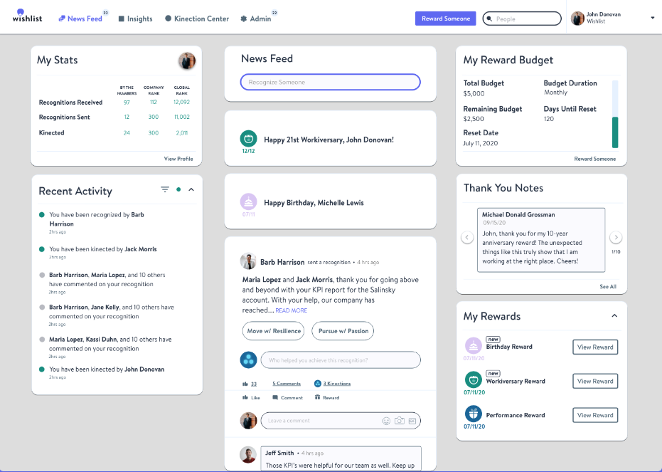 screenshot of Wishlist Rewards